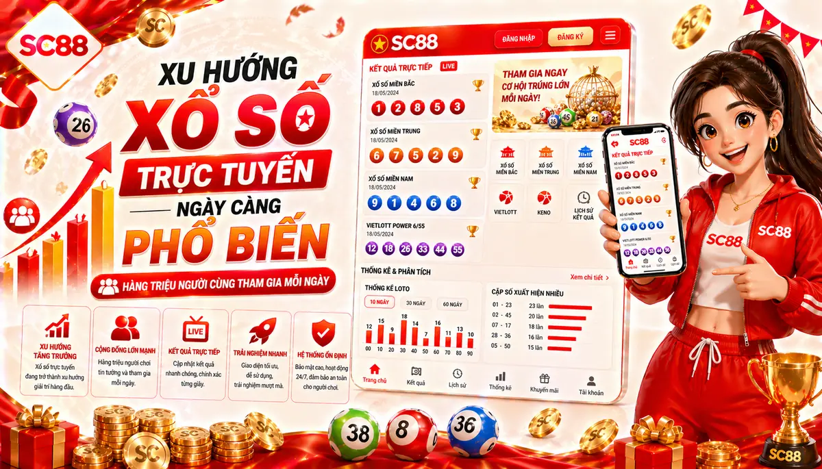 Xu hướng xổ số trực tuyến ngày càng phổ biến